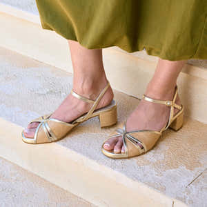 Caroline Raffia Gold