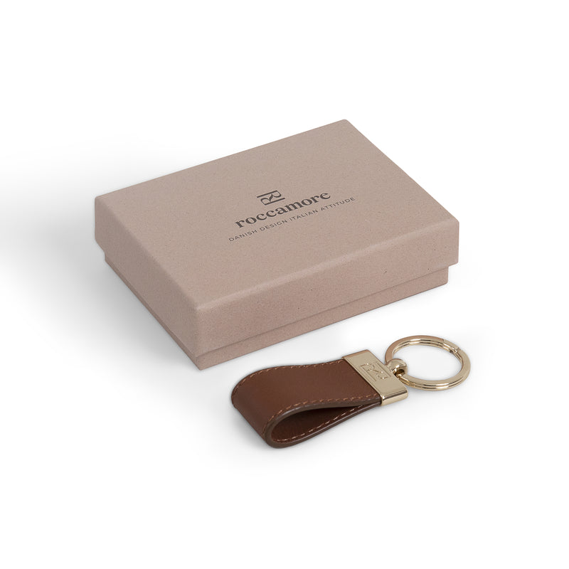 Keyring Carla Cognac