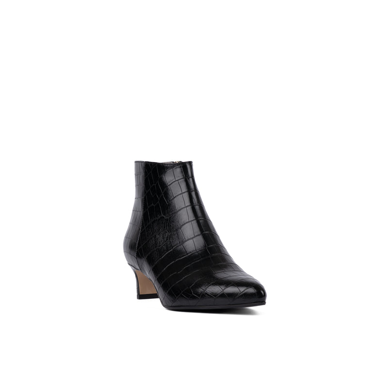 Margrethe Boot Croc Black