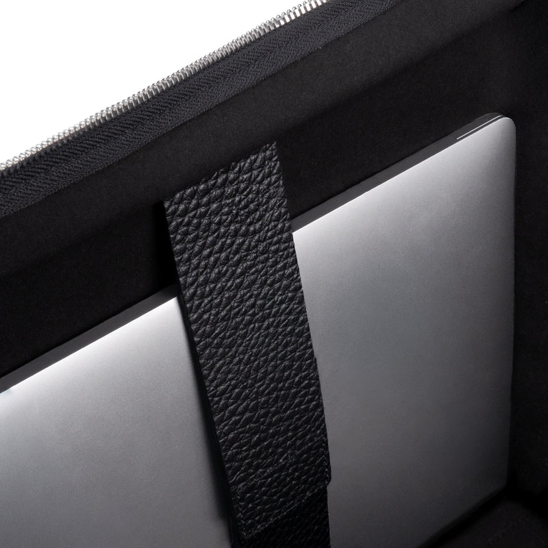 Virginia Large Pebbled Black