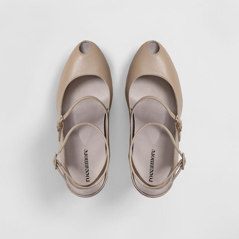 Penny Peep Toe Beige