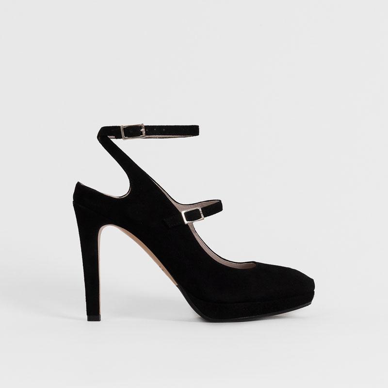 Penny Peep Toe Black