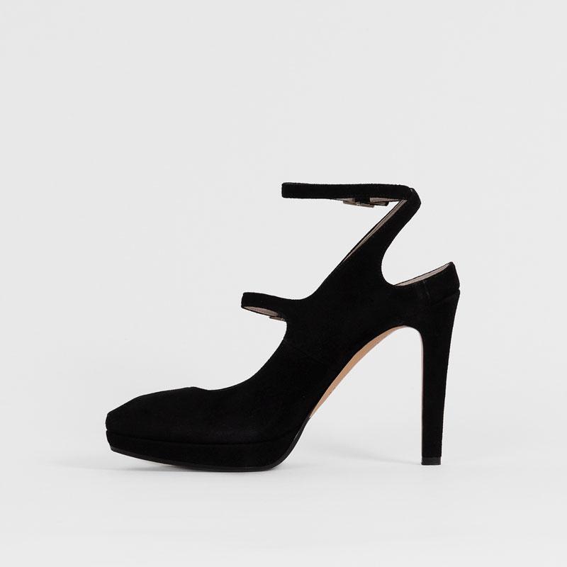 Penny Peep Toe Black