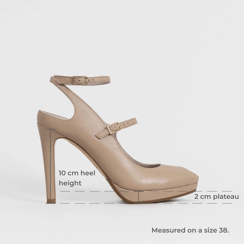 Penny Peep Toe Beige